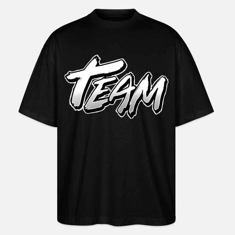 Équipe - T-shirt bio Blaster 2.0 coupe oversize Stanley/Stella Unisexe - noir