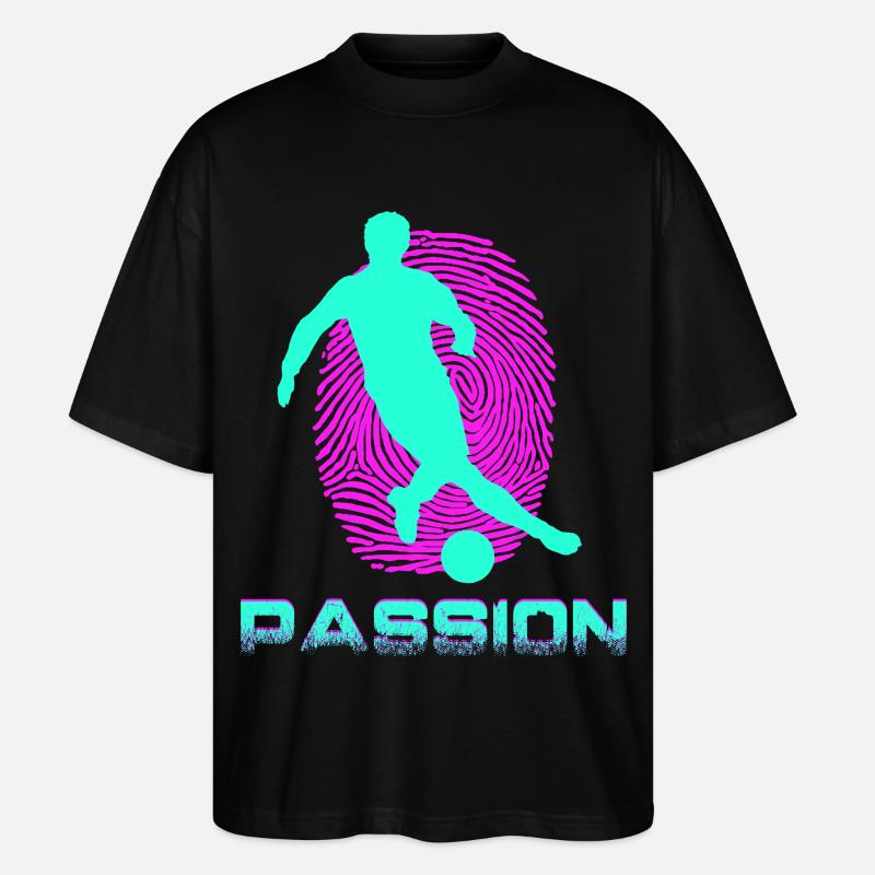 Football - Stanley/Stella Oversized Unisex Bio T-Shirt Blaster 2.0 - Schwarz