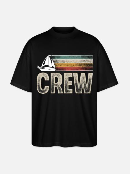 Segeln Segler Segelboot Crew - Stanley/Stella Oversized Unisex Bio T-Shirt Blaster 2.0 - Schwarz