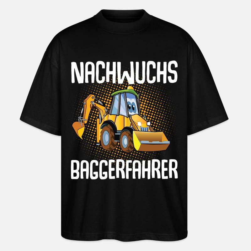 Nachwuchs Baggerfahrer - Stanley/Stella Oversized Unisex Bio T-Shirt Blaster 2.0 - Schwarz