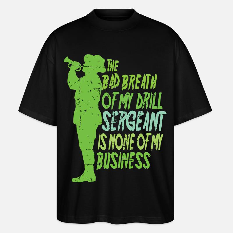 Drill Sergeant - Stanley/Stella Oversized Unisex Organic T-shirt Blaster 2.0 - black