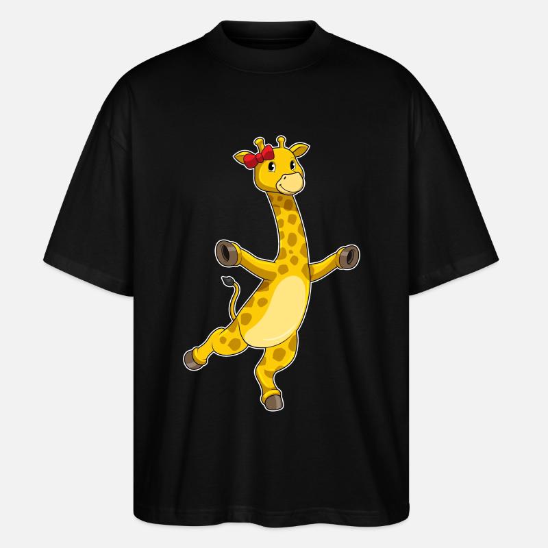 Girafe avec arc - T-shirt bio Blaster 2.0 coupe oversize Stanley/Stella Unisexe - noir