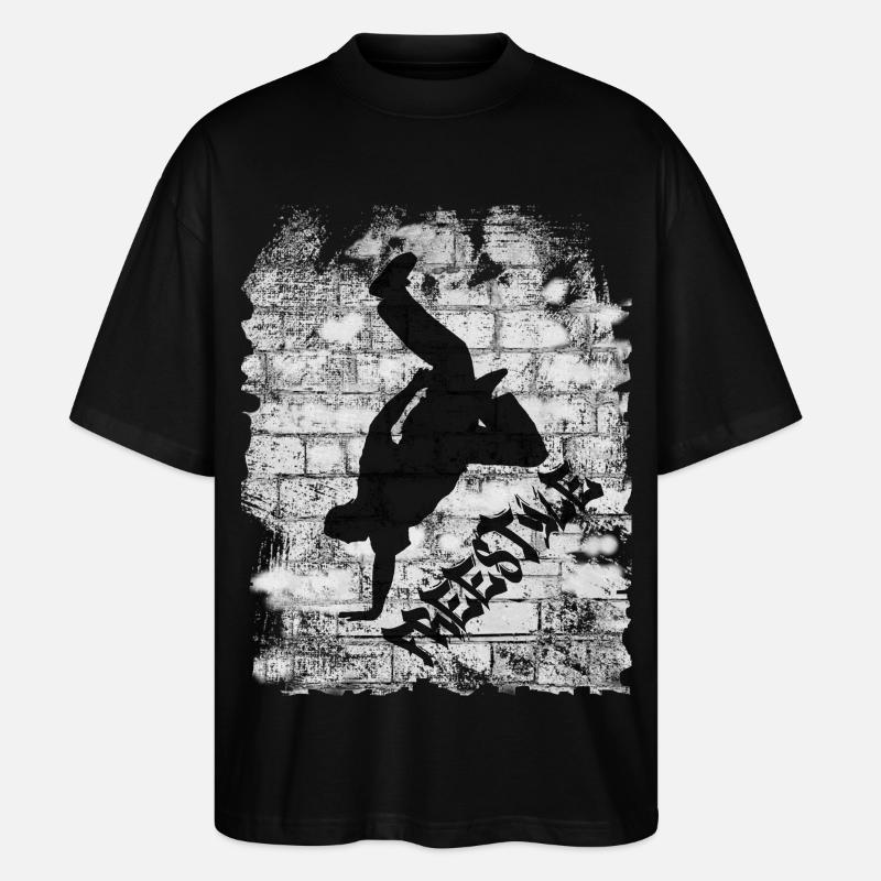 Nage libre - T-shirt bio Blaster 2.0 coupe oversize Stanley/Stella Unisexe - noir