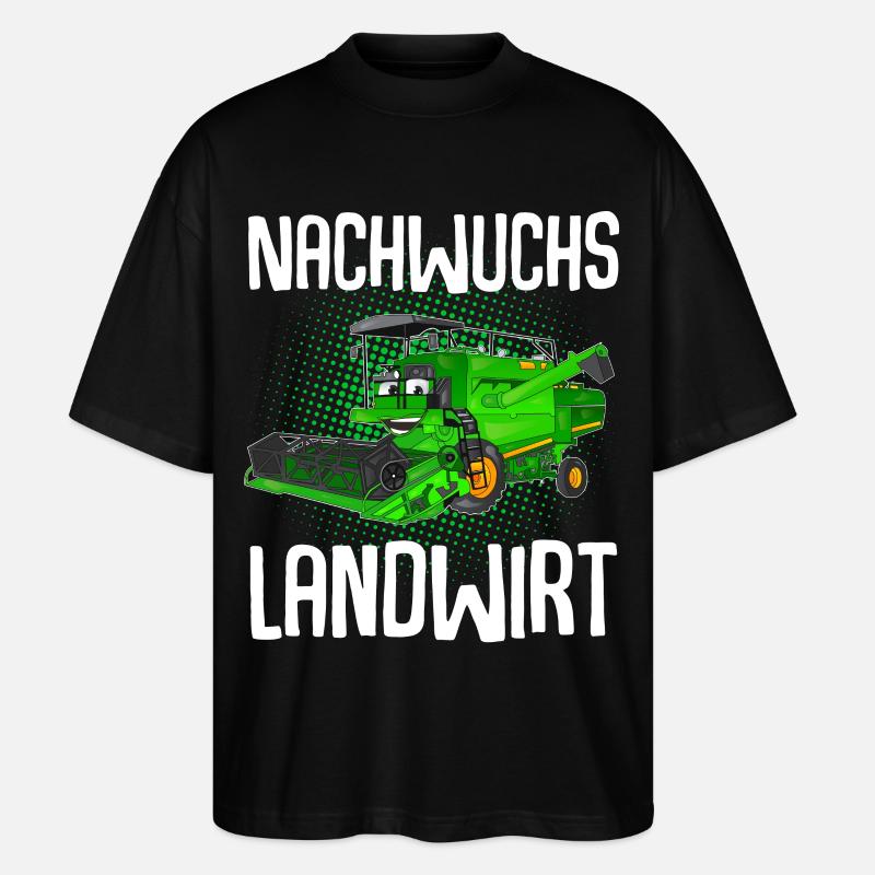 Nachwuchs Landwirt - Stanley/Stella Oversized Unisex Bio T-Shirt Blaster 2.0 - Schwarz