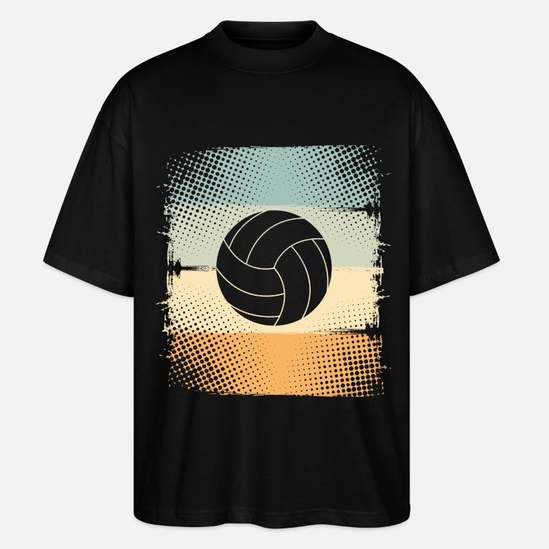 Volleyball - Stanley/Stella Oversized Unisex Bio T-Shirt Blaster 2.0 - Schwarz