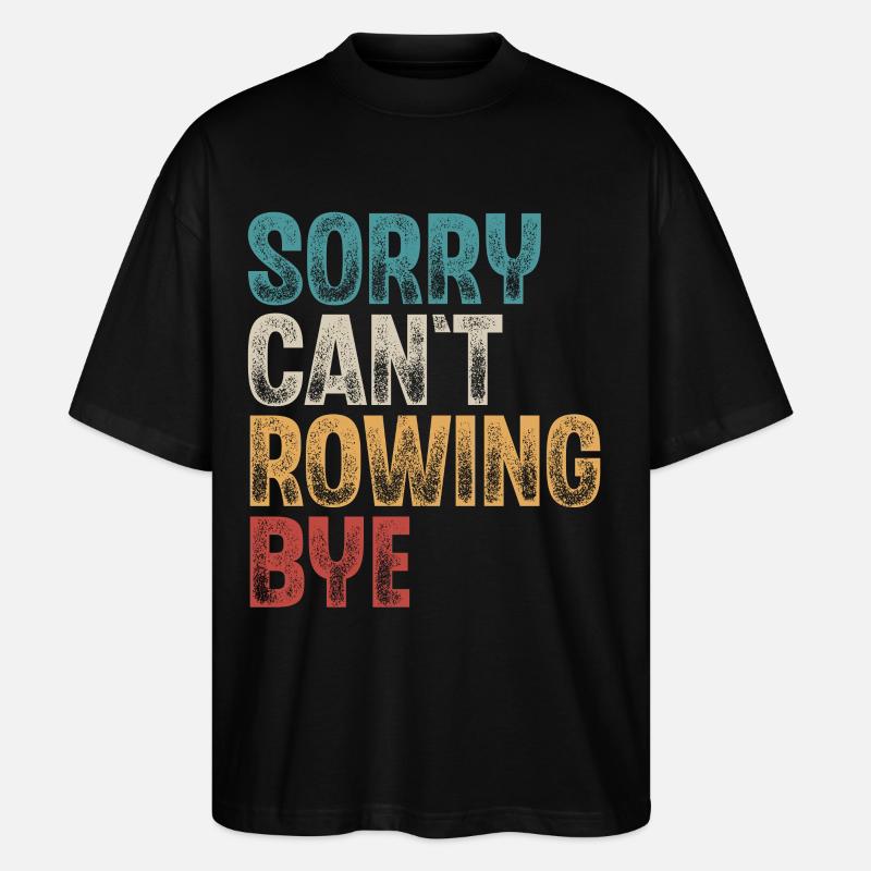 Rameur Rameur Bateau à rames - T-shirt bio Blaster 2.0 coupe oversize Stanley/Stella Unisexe - noir
