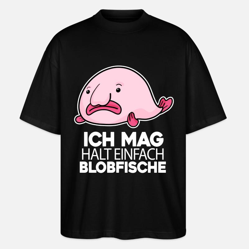 Blobfisch - Stanley/Stella Oversized Unisex Bio T-Shirt Blaster 2.0 - Schwarz