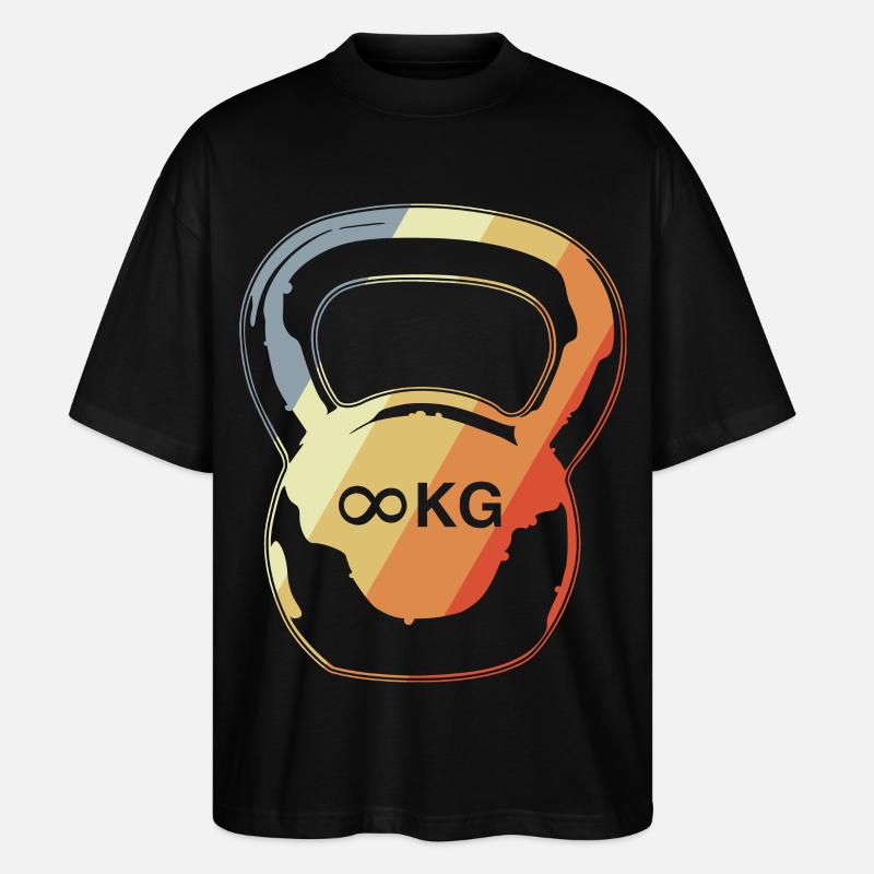 Kugelhantel - Stanley/Stella Oversized Unisex Bio T-Shirt Blaster 2.0 - Schwarz