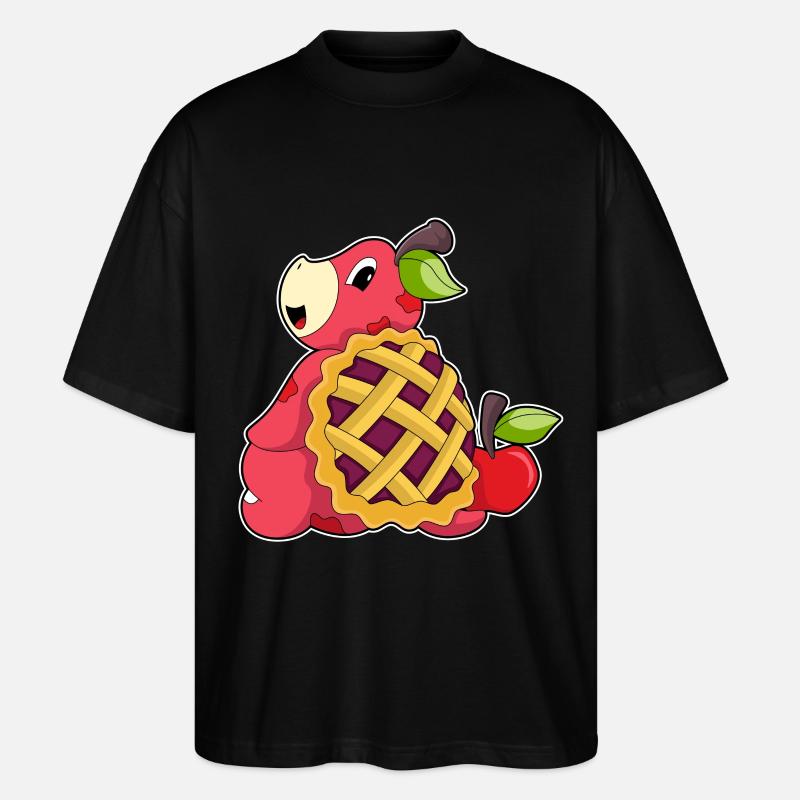 Schildkröte mit Panzer - Stanley/Stella Oversized Unisex Bio T-Shirt Blaster 2.0 - Schwarz