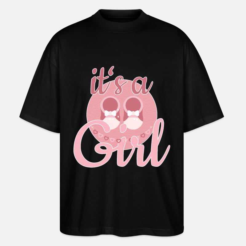 Cadeau Bébé Fille - T-shirt bio Blaster 2.0 coupe oversize Stanley/Stella Unisexe - noir