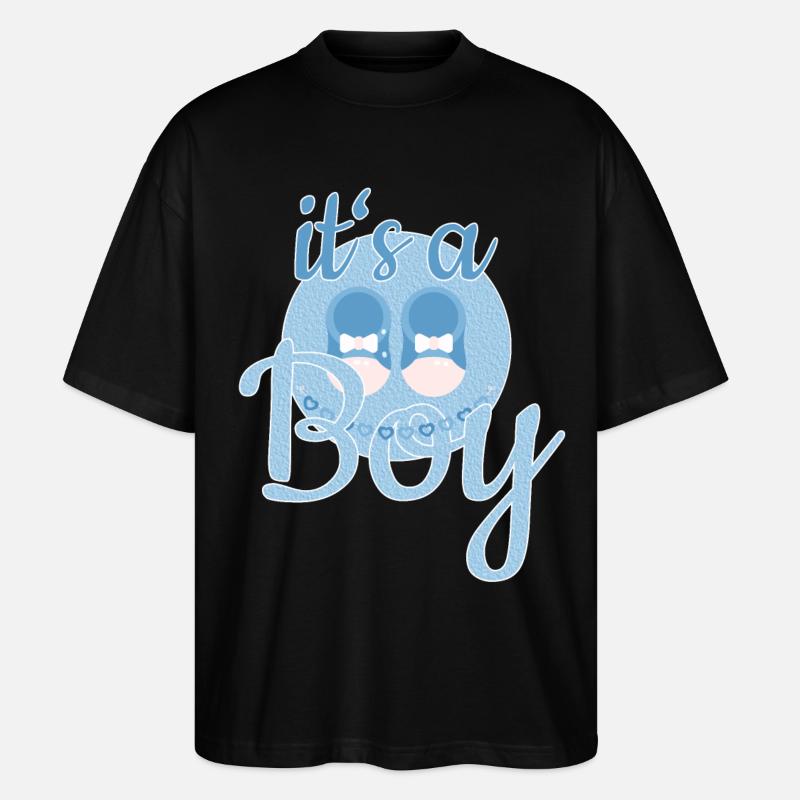 Cadeau Bébé Garçon - T-shirt bio Blaster 2.0 coupe oversize Stanley/Stella Unisexe - noir