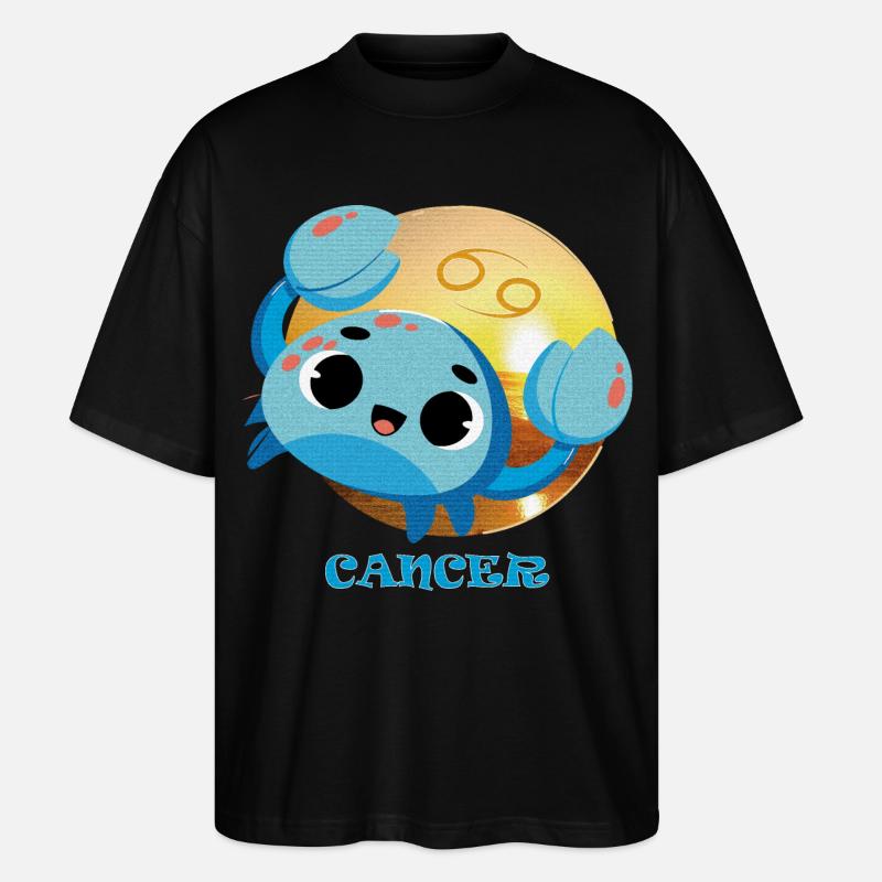 Sternzeichenkrebs - Stanley/Stella Oversized Unisex Bio T-Shirt Blaster 2.0 - Schwarz