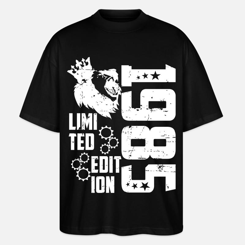 1985 Born Édition Limitée - T-shirt bio Blaster 2.0 coupe oversize Stanley/Stella Unisexe - noir