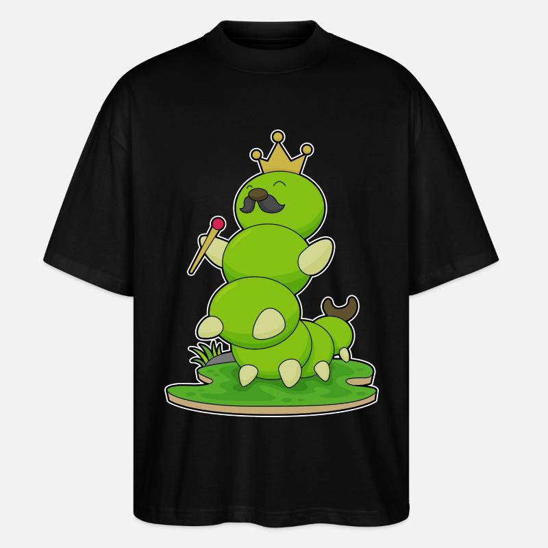 Raupe Krone - Stanley/Stella Oversized Unisex Bio T-Shirt Blaster 2.0 - Schwarz