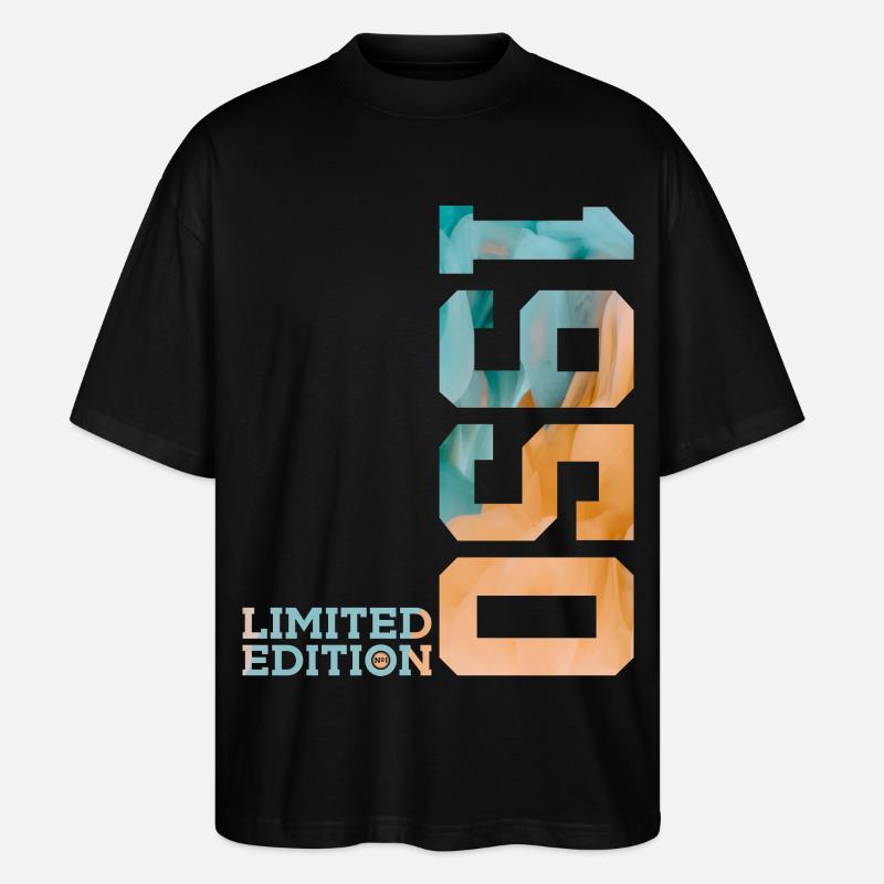 76E ANNIVERSAIRE ÉDITION LIMITÉE 1950 - T-shirt bio Blaster 2.0 coupe oversize Stanley/Stella Unisexe - noir
