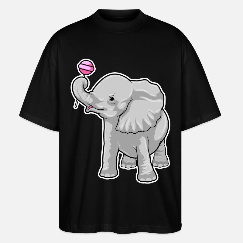 Sucettes d’éléphant - T-shirt bio Blaster 2.0 coupe oversize Stanley/Stella Unisexe - noir