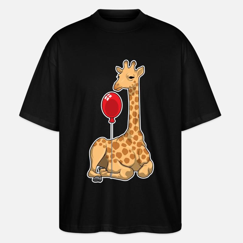 Ballon girafe - T-shirt bio Blaster 2.0 coupe oversize Stanley/Stella Unisexe - noir