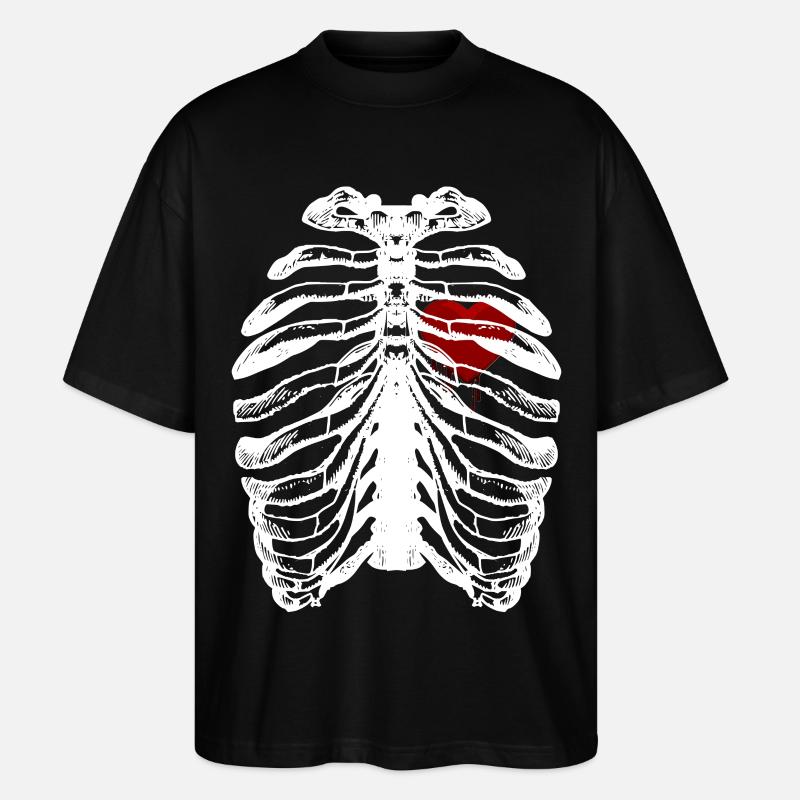 squelette - T-shirt bio Blaster 2.0 coupe oversize Stanley/Stella Unisexe - noir
