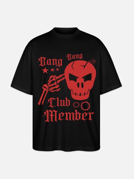 Bang Bang Club Member - Stanley/Stella Oversized Unisex Organic T-shirt Blaster 2.0 - black