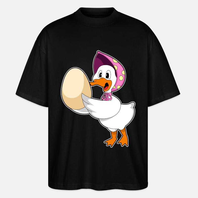 Oeuf de canard - T-shirt bio Blaster 2.0 coupe oversize Stanley/Stella Unisexe - noir