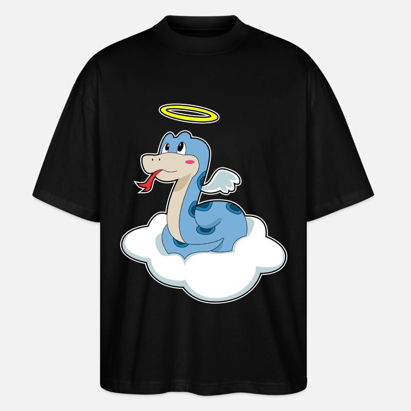 Serpent Nuage Ange - T-shirt bio Blaster 2.0 coupe oversize Stanley/Stella Unisexe - noir