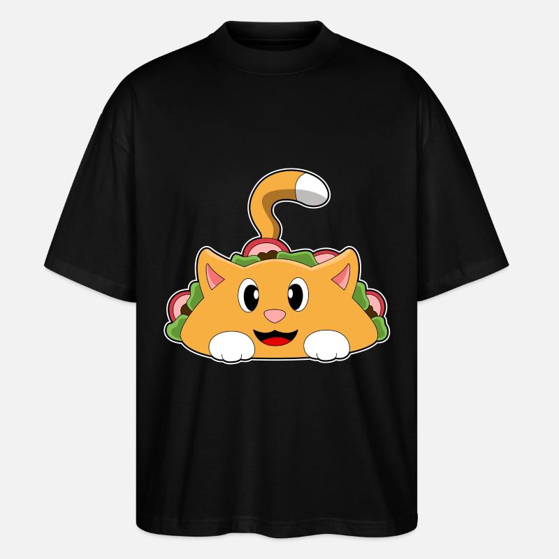 Taco pour chat - T-shirt bio Blaster 2.0 coupe oversize Stanley/Stella Unisexe - noir