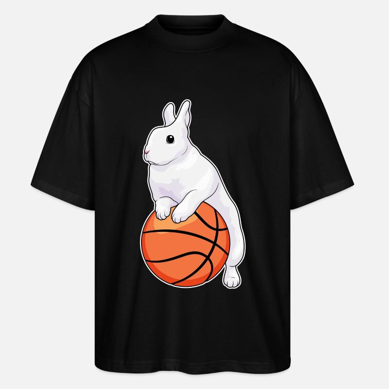 Lapin Basketteur Basketteur - T-shirt bio Blaster 2.0 coupe oversize Stanley/Stella Unisexe - noir