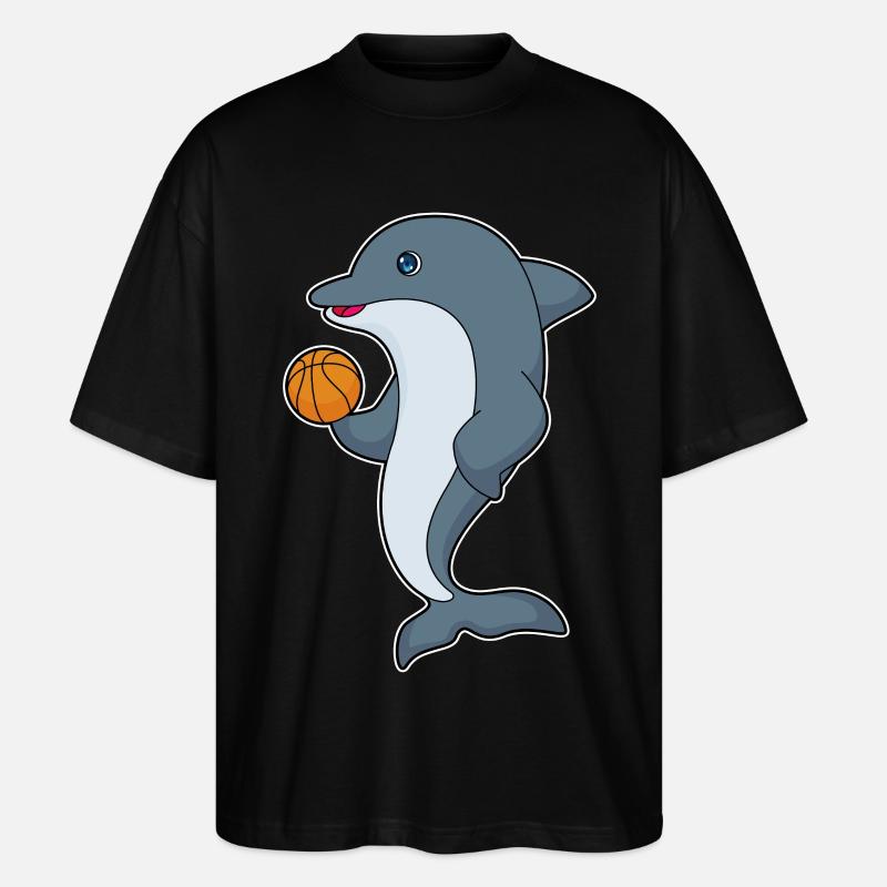 Basket-ball Dolphin - T-shirt bio Blaster 2.0 coupe oversize Stanley/Stella Unisexe - noir