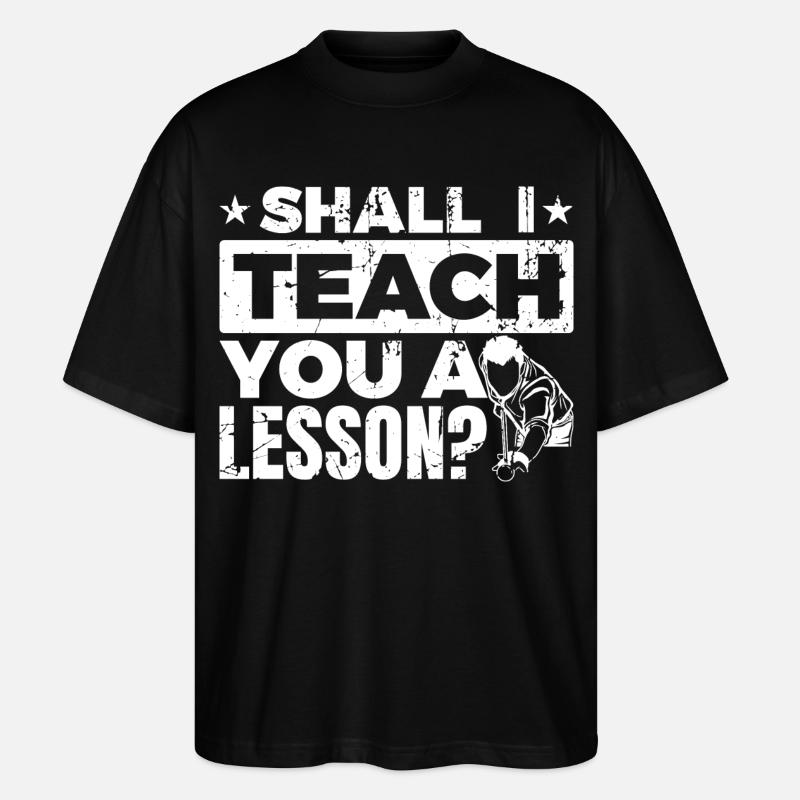 Leçon de billard - T-shirt bio Blaster 2.0 coupe oversize Stanley/Stella Unisexe - noir