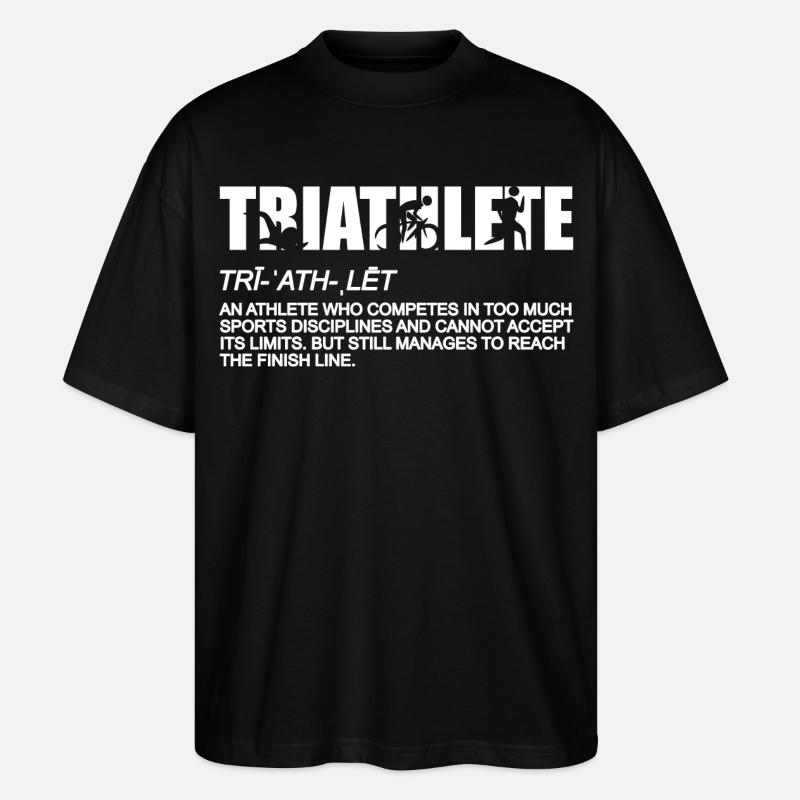 Triathlon Bedeutung - Stanley/Stella Oversized Unisex Bio T-Shirt Blaster 2.0 - Schwarz