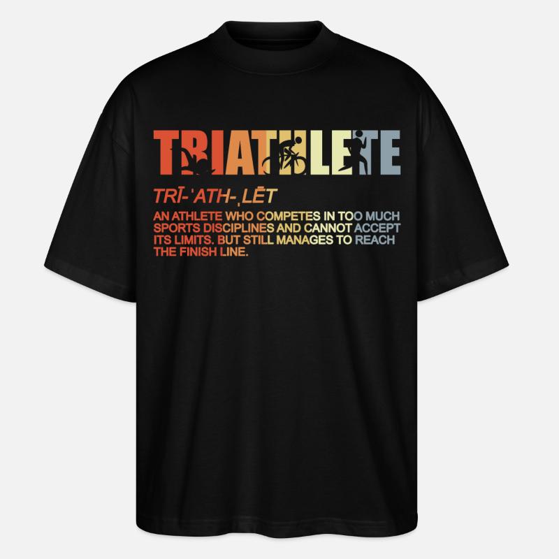Triathlet Definition - Stanley/Stella Oversized Unisex Bio T-Shirt Blaster 2.0 - Schwarz