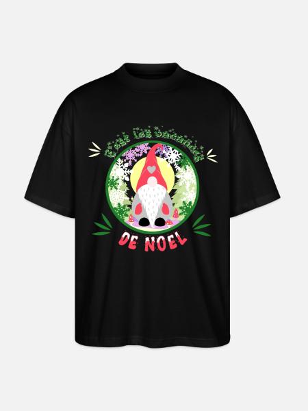 c'est les vacances de noël - T-shirt bio Blaster 2.0 coupe oversize Stanley/Stella Unisexe - noir