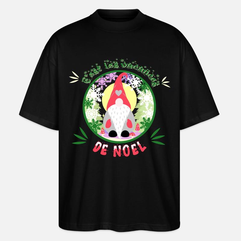 c'est les vacances de noël - T-shirt bio Blaster 2.0 coupe oversize Stanley/Stella Unisexe - noir
