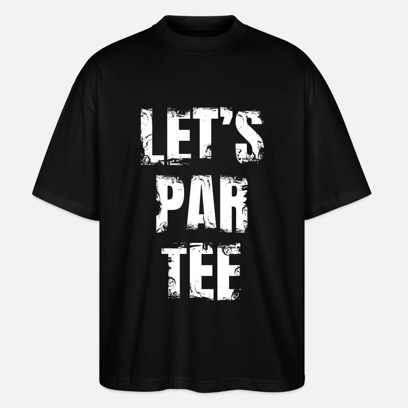 Let's Par Tee - Stanley/Stella Oversized Unisex Bio T-Shirt Blaster 2.0 - Schwarz