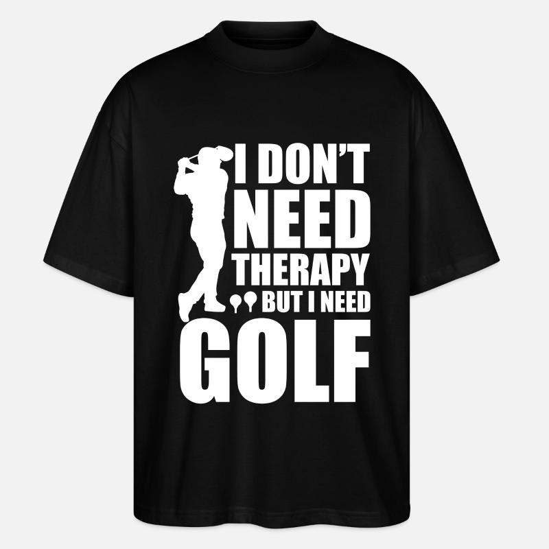 Golf Therapie - Stanley/Stella Oversized Unisex Bio T-Shirt Blaster 2.0 - Schwarz