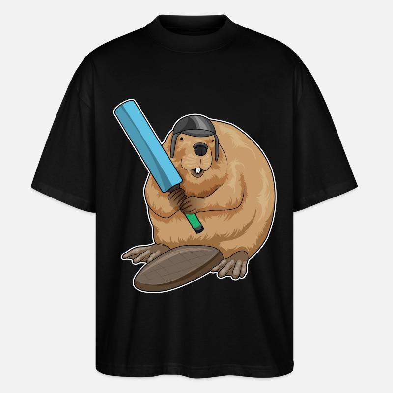 Beaver Cricket Cricket Bat - T-shirt bio Blaster 2.0 coupe oversize Stanley/Stella Unisexe - noir