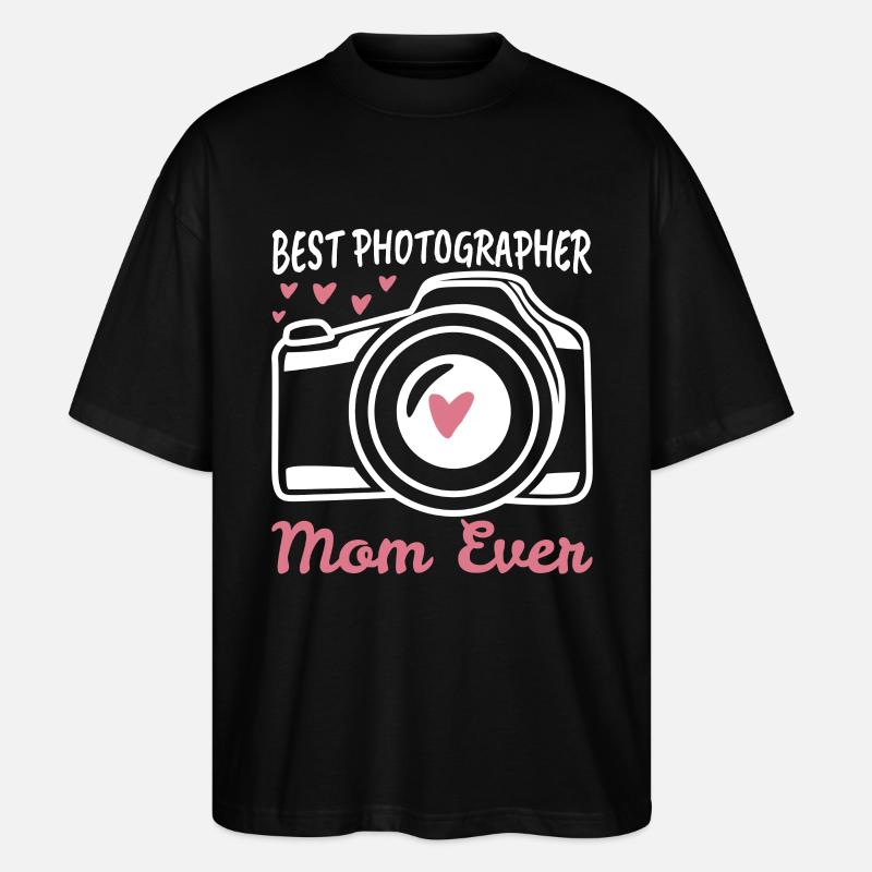 Fotografie Mama - Stanley/Stella Oversized Unisex Bio T-Shirt Blaster 2.0 - Schwarz