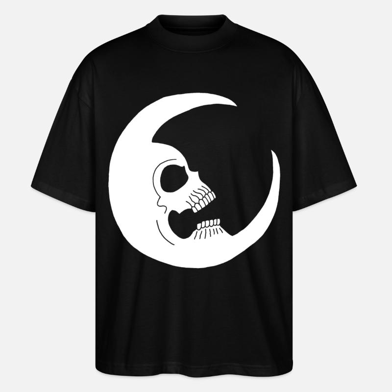 Mondschädel - Stanley/Stella Oversized Unisex Bio T-Shirt Blaster 2.0 - Schwarz