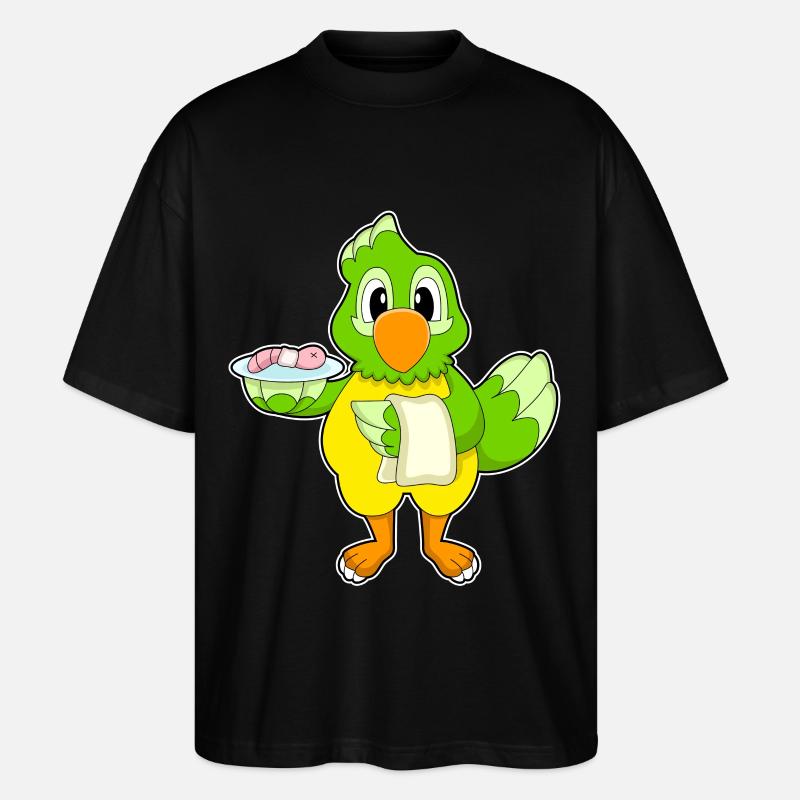 Parrot Cook Worm - T-shirt bio Blaster 2.0 coupe oversize Stanley/Stella Unisexe - noir