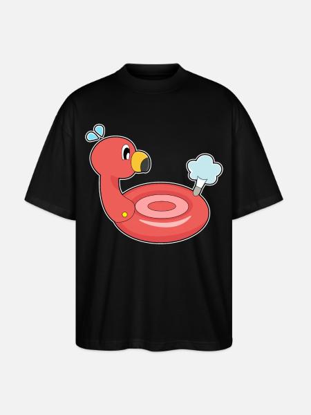 Flamingo Luftmatratze - Stanley/Stella Oversized Unisex Bio T-Shirt Blaster 2.0 - Schwarz