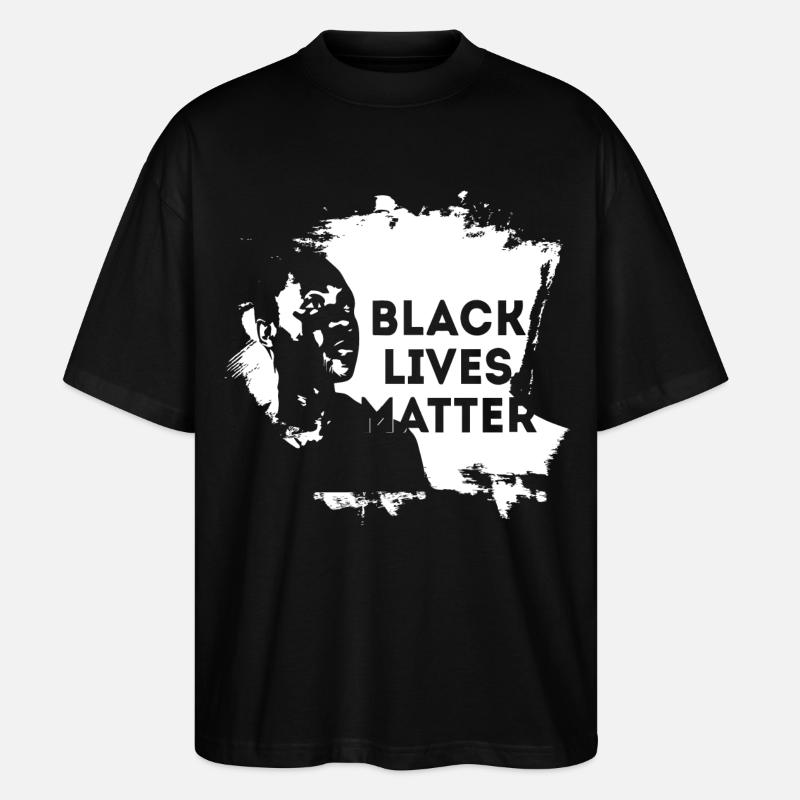 Black Lives Matter - Stanley/Stella Oversized Unisex Bio T-Shirt Blaster 2.0 - Schwarz