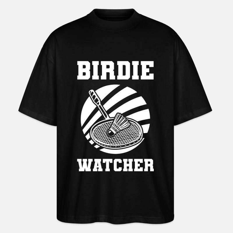 Badminton Witz - Stanley/Stella Oversized Unisex Bio T-Shirt Blaster 2.0 - Schwarz