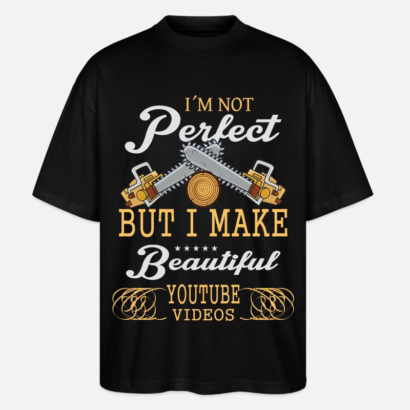 Ich bin nicht Perfekt, aber - Stanley/Stella Oversized Unisex Bio T-Shirt Blaster 2.0 - Schwarz