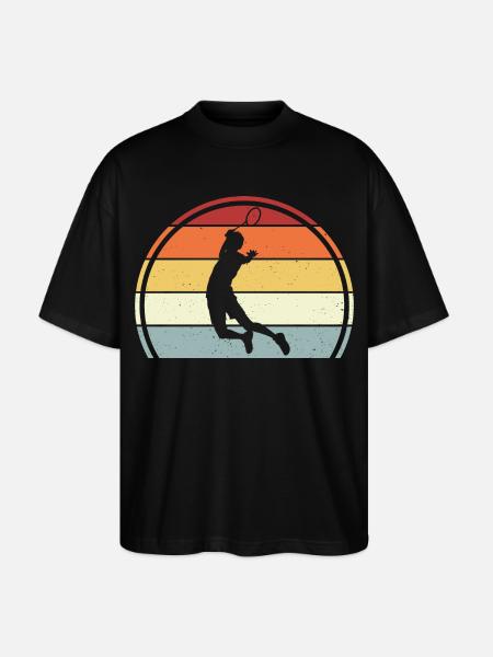 Badminton - Stanley/Stella Oversized Unisex Bio T-Shirt Blaster 2.0 - Schwarz