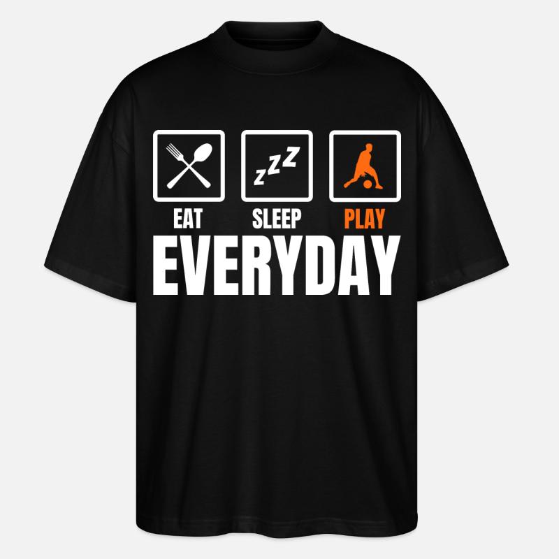 Routine de joueur de basket-ball - T-shirt bio Blaster 2.0 coupe oversize Stanley/Stella Unisexe - noir