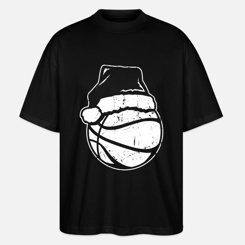 Basketball Weihnachtsmann - Stanley/Stella Oversized Unisex Bio T-Shirt Blaster 2.0 - Schwarz