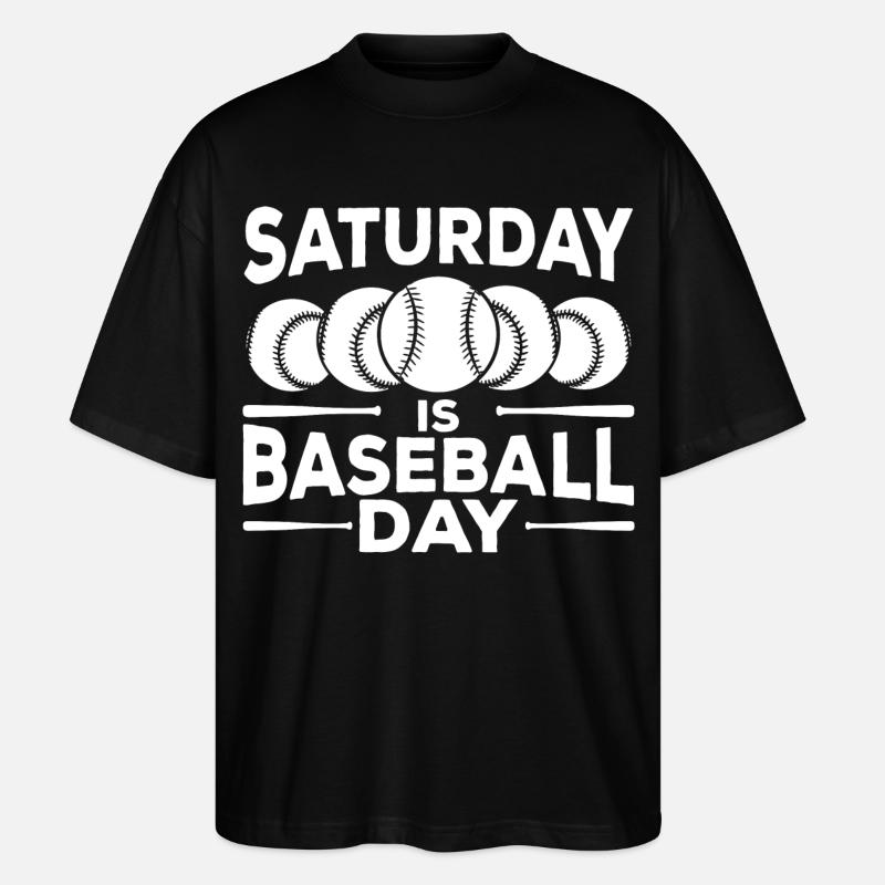 Baseball Zitat - Stanley/Stella Oversized Unisex Bio T-Shirt Blaster 2.0 - Schwarz