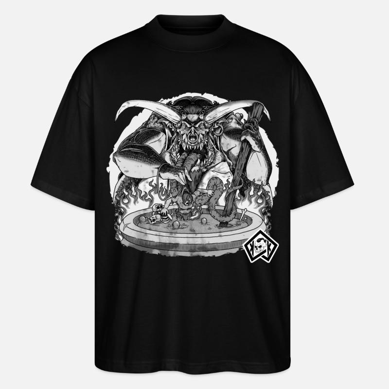 Cuisinier, cuisinier, chef de l’enfer - T-shirt bio Blaster 2.0 coupe oversize Stanley/Stella Unisexe - noir