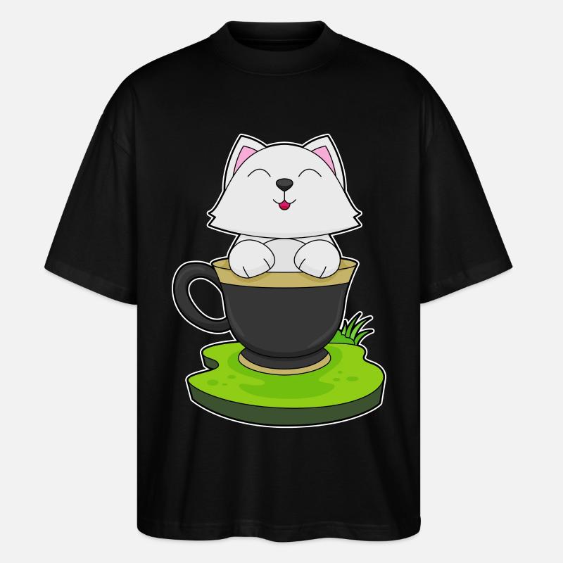 Coupe Cat - T-shirt bio Blaster 2.0 coupe oversize Stanley/Stella Unisexe - noir