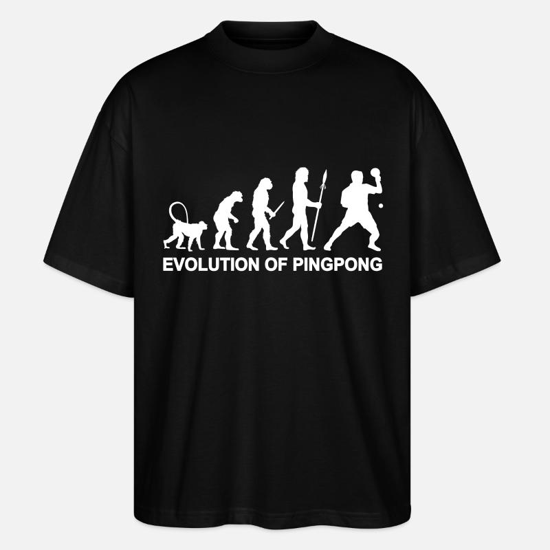 Ping Pong Evolution - Stanley/Stella Oversized Unisex Organic T-shirt Blaster 2.0 - black